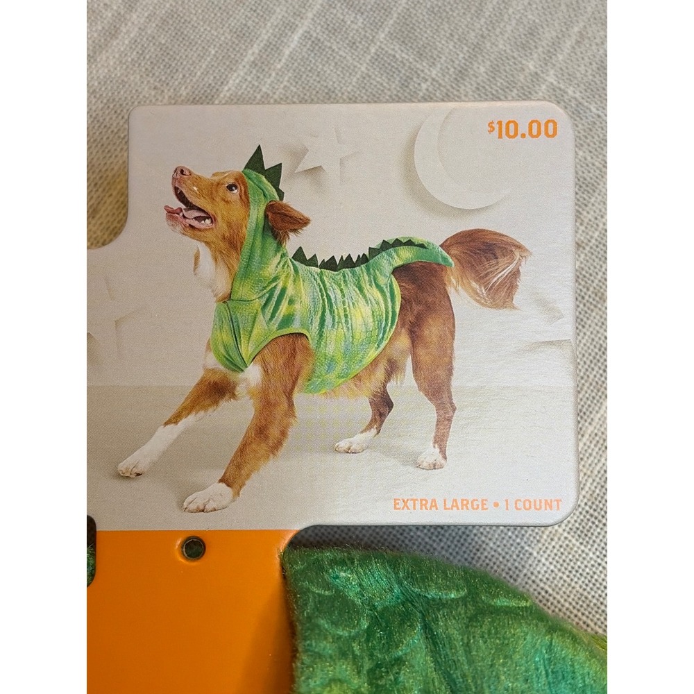 Hyde and EEK Boutique Pet Dinosaur Costume Green Hoodie Extra Large XL